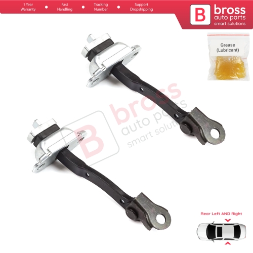 2 Pieces Rear Door Stop Check Assy Limiter Strap for Toyota Yaris Echo Verso FunCargo Vitz Platz MK1 P1 P2 2003-2005 Facelift