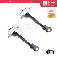 2 Pieces Front Door Stop Check Assy Limiter Strap for Toyota Yaris Vios Vitz Belta MK2 P9 XP9 XP90 2005-2013 686100D040