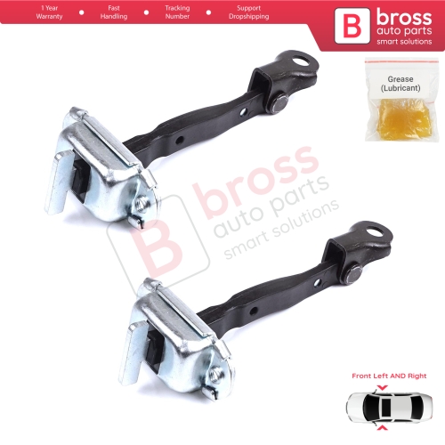 2 Pieces Front Door Stop Check Assy Limiter Strap for Toyota Yaris Vios Vitz Belta MK2 P9 XP9 XP90 2005-2013 686100D040