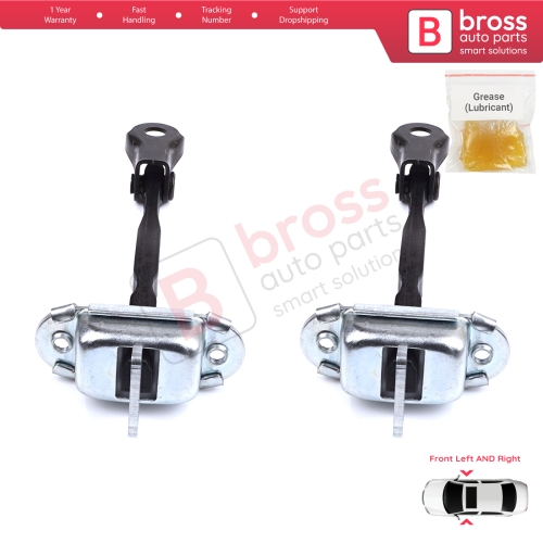 2 Pieces Front Door Stop Check Assy Limiter Strap for Toyota Yaris Vios Vitz Belta MK2 P9 XP9 XP90 2005-2013 686100D040