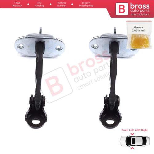 2 Pieces Front Door Stop Check Assy Limiter Strap for Toyota Yaris Vios Vitz Belta MK2 P9 XP9 XP90 2005-2013 686100D040