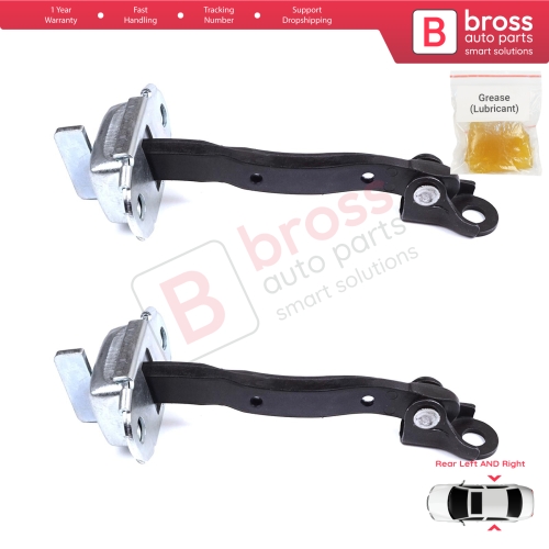 2 Pieces Rear Door Stop Check Assy Limiter Strap for Toyota Yaris Vios Vitz Belta MK2 P9 XP9 XP90 2005-2013 686300D060