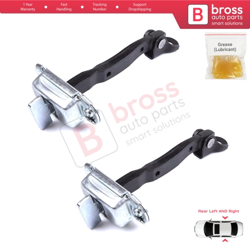 2 Pieces Rear Door Stop Check Assy Limiter Strap for Toyota Yaris Vios Vitz Belta MK2 P9 XP9 XP90 2005-2013 686300D060