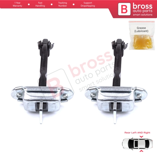 2 Pieces Rear Door Stop Check Assy Limiter Strap for Toyota Yaris Vios Vitz Belta MK2 P9 XP9 XP90 2005-2013 686300D060