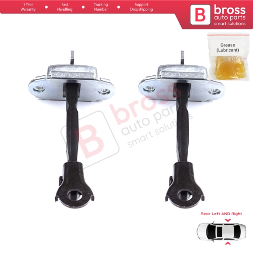 2 Pieces Rear Door Stop Check Assy Limiter Strap for Toyota Yaris Vios Vitz Belta MK2 P9 XP9 XP90 2005-2013 686300D060
