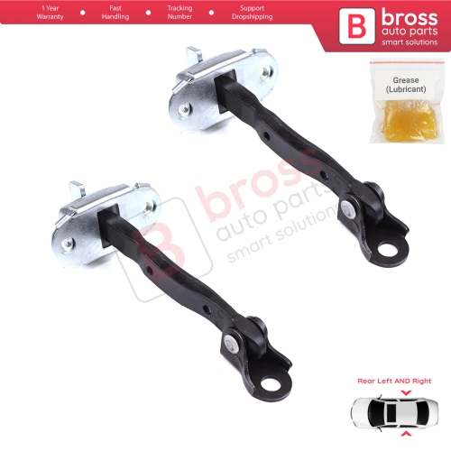 2 Pieces Rear Door Stop Check Assy Limiter Strap for Toyota Yaris Vios Vitz Belta MK2 P9 XP9 XP90 2005-2013 686300D060