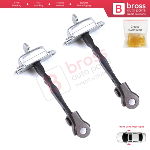 2 Pieces Front Door Stop Check Assy Limiter Strap for Toyota Yaris Vitz MK3 P13 2010-2020 Vios P15 Verso S P12 6861052130