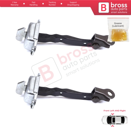 2 Pieces Front Door Stop Check Assy Limiter Strap for Toyota Yaris Vitz MK3 P13 2010-2020 Vios P15 Verso S P12 6861052130