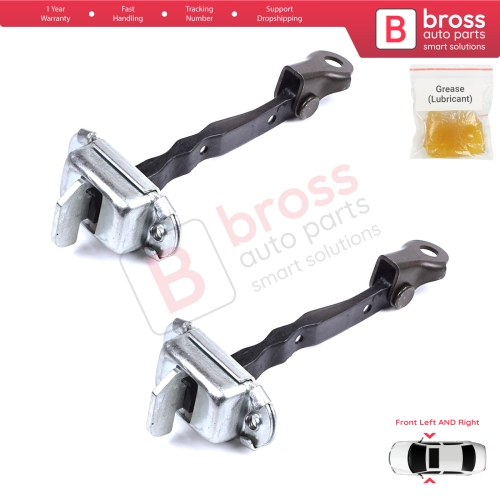 2 Pieces Front Door Stop Check Assy Limiter Strap for Toyota Yaris Vitz MK3 P13 2010-2020 Vios P15 Verso S P12 6861052130