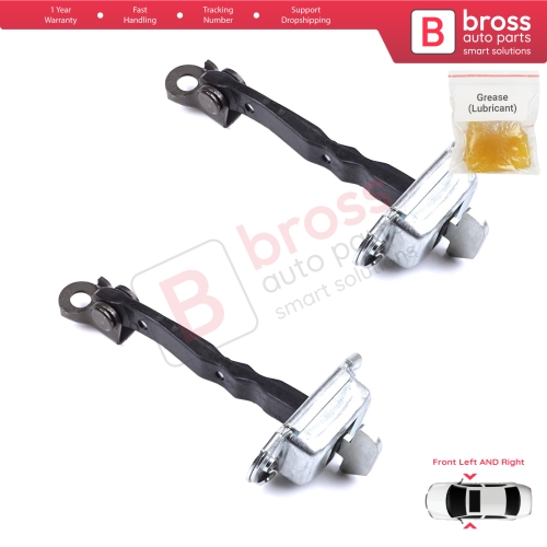 2 Pieces Front Door Stop Check Assy Limiter Strap for Toyota Yaris Vitz MK3 P13 2010-2020 Vios P15 Verso S P12 6861052130