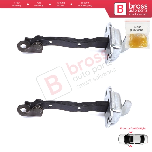 2 Pieces Front Door Stop Check Assy Limiter Strap for Toyota Yaris Vitz MK3 P13 2010-2020 Vios P15 Verso S P12 6861052130