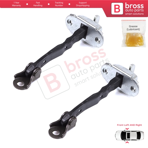 2 Pieces Front Door Stop Check Assy Limiter Strap for Toyota Yaris Vitz MK3 P13 2010-2020 Vios P15 Verso S P12 6861052130