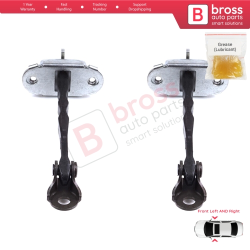2 Pieces Front Door Stop Check Assy Limiter Strap for Toyota Yaris Vitz MK3 P13 2010-2020 Vios P15 Verso S P12 6861052130