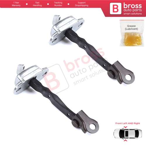 2 Pieces Front Door Stop Check Assy Limiter Strap for Toyota Yaris Vitz MK3 P13 2010-2020 Vios P15 Verso S P12 6861052130