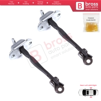 2 Pieces Rear Door Stop Check Assy Limiter Strap for Toyota Yaris Vitz MK3 P13 2010-2014 Vios P15 Verso S P12 Pre-Facelift 6863052120
