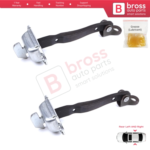 2 Pieces Rear Door Stop Check Assy Limiter Strap for Toyota Yaris Vitz MK3 P13 2010-2014 Vios P15 Verso S P12 Pre-Facelift 6863052120