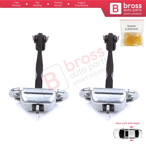 2 Pieces Rear Door Stop Check Assy Limiter Strap for Toyota Yaris Vitz MK3 P13 2010-2014 Vios P15 Verso S P12 Pre-Facelift 6863052120
