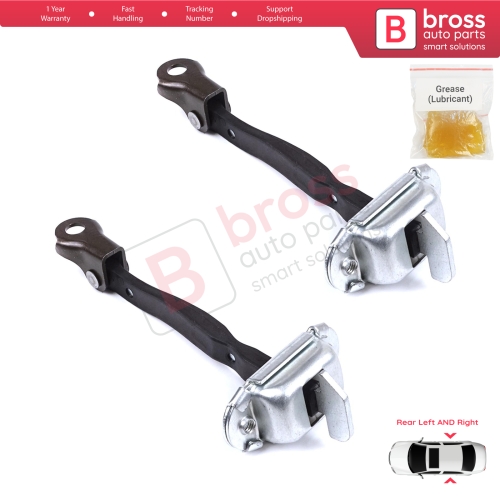 2 Pieces Rear Door Stop Check Assy Limiter Strap for Toyota Yaris Vitz MK3 P13 2010-2014 Vios P15 Verso S P12 Pre-Facelift 6863052120