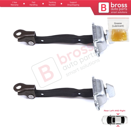 2 Pieces Rear Door Stop Check Assy Limiter Strap for Toyota Yaris Vitz MK3 P13 2010-2014 Vios P15 Verso S P12 Pre-Facelift 6863052120