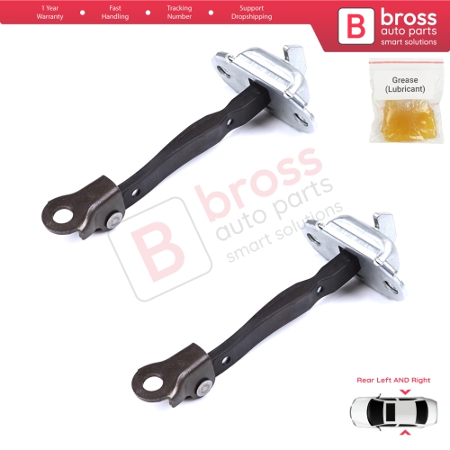 2 Pieces Rear Door Stop Check Assy Limiter Strap for Toyota Yaris Vitz MK3 P13 2010-2014 Vios P15 Verso S P12 Pre-Facelift 6863052120