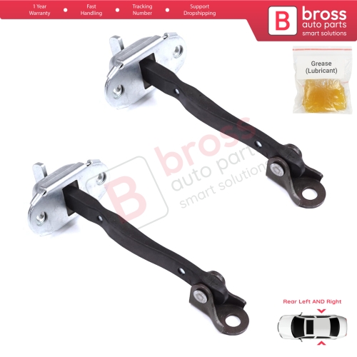 2 Pieces Rear Door Stop Check Assy Limiter Strap for Toyota Yaris Vitz MK3 P13 2010-2014 Vios P15 Verso S P12 Pre-Facelift 6863052120