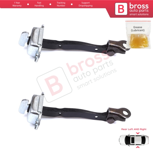 2 Pieces Rear Door Stop Check Assy Limiter Strap for Toyota Yaris Vitz MK3 P13 2015-2020 Vios P15 Verso S P12 Facelift 686300D230