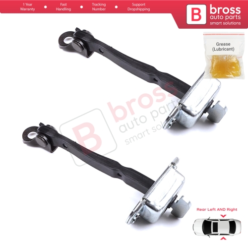 2 Pieces Rear Door Stop Check Assy Limiter Strap for Toyota Yaris Vitz MK3 P13 2015-2020 Vios P15 Verso S P12 Facelift 686300D230
