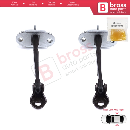 2 Pieces Rear Door Stop Check Assy Limiter Strap for Toyota Yaris Vitz MK3 P13 2015-2020 Vios P15 Verso S P12 Facelift 686300D230
