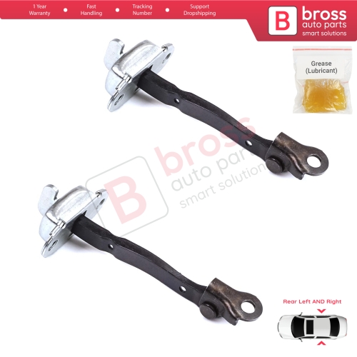 2 Pieces Rear Door Stop Check Assy Limiter Strap for Toyota Yaris Vitz MK3 P13 2015-2020 Vios P15 Verso S P12 Facelift 686300D230
