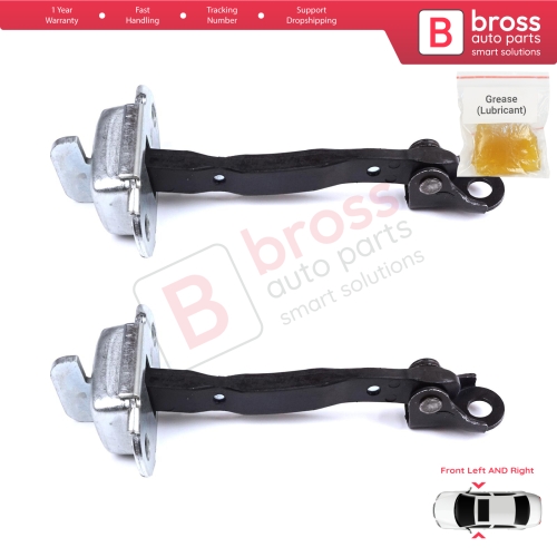 2 Pieces Front Door Stop Check Assy Limiter Strap for Toyota RAV4 MK3 XA30 A3 2005-2013 Vanguard A3 6862042020