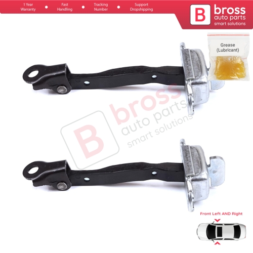 2 Pieces Front Door Stop Check Assy Limiter Strap for Toyota RAV4 MK3 XA30 A3 2005-2013 Vanguard A3 6862042020