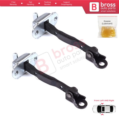 2 Pieces Front Door Stop Check Assy Limiter Strap for Toyota RAV4 MK3 XA30 A3 2005-2013 Vanguard A3 6862042020