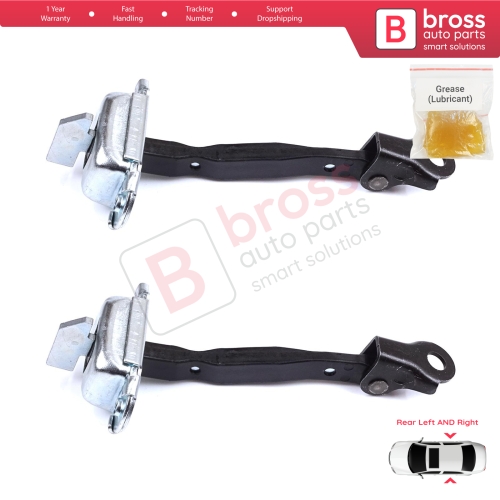 2 Pieces Rear Door Stop Check Assy Limiter Strap for Toyota RAV4 MK3 XA30 A3 2005-2013 Vanguard A3 6864042030
