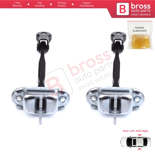 2 Pieces Rear Door Stop Check Assy Limiter Strap for Toyota RAV4 MK3 XA30 A3 2005-2013 Vanguard A3 6864042030