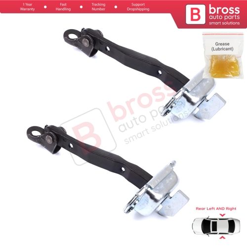 2 Pieces Rear Door Stop Check Assy Limiter Strap for Toyota RAV4 MK3 XA30 A3 2005-2013 Vanguard A3 6864042030