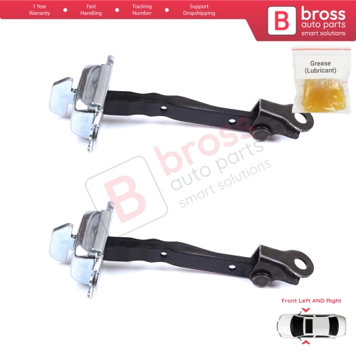 2 Pieces Front Door Stop Check Assy Limiter Strap for Toyota RAV4 MK4 XA40 A4 2012-2019 6861042051