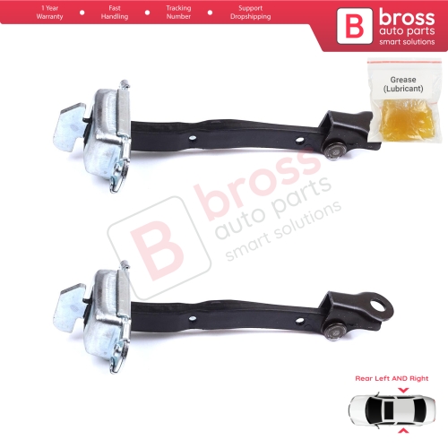 2 Pieces Rear Door Stop Check Assy Limiter Strap for Toyota RAV4 MK4 XA40 A4 2012-2019 6863042040