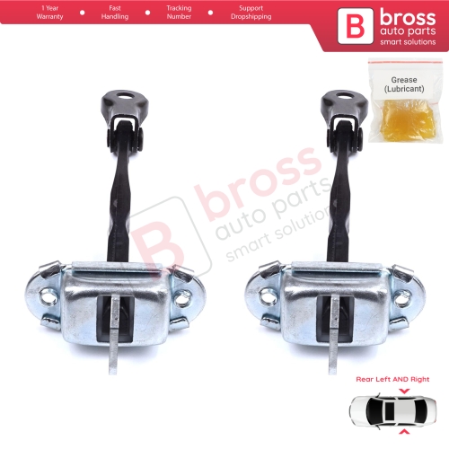 2 Pieces Rear Door Stop Check Assy Limiter Strap for Toyota RAV4 MK4 XA40 A4 2012-2019 6863042040