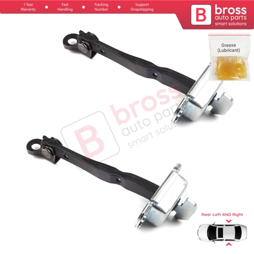 2 Pieces Rear Door Stop Check Assy Limiter Strap for Toyota RAV4 MK4 XA40 A4 2012-2019 6863042040