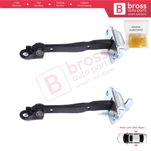 2 Pieces Rear Door Stop Check Assy Limiter Strap for Toyota RAV4 MK4 XA40 A4 2012-2019 6863042040