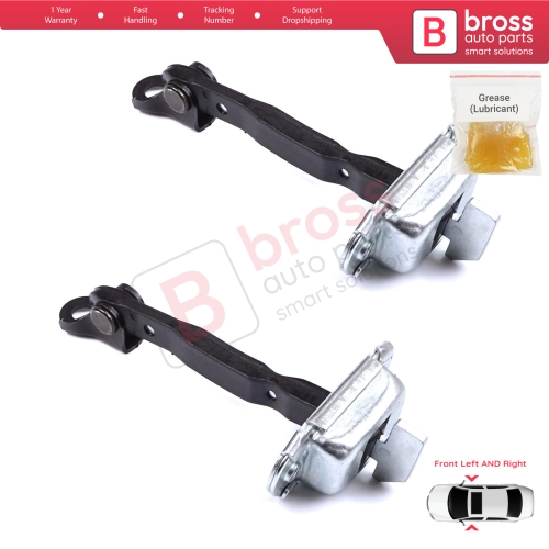 2 Pieces Front Door Stop Check Assy Limiter Strap for Toyota Prius MK2 W2 XW20 2003-2009 Corolla MK9 E12 Allex RunX 2001-2007 6861012161