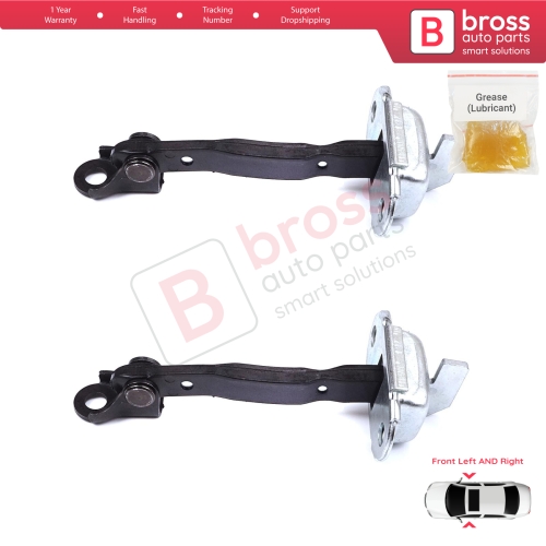 2 Pieces Front Door Stop Check Assy Limiter Strap for Toyota Prius MK2 W2 XW20 2003-2009 Corolla MK9 E12 Allex RunX 2001-2007 6861012161