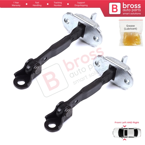 2 Pieces Front Door Stop Check Assy Limiter Strap for Toyota Prius MK2 W2 XW20 2003-2009 Corolla MK9 E12 Allex RunX 2001-2007 6861012161
