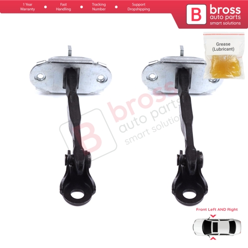 2 Pieces Front Door Stop Check Assy Limiter Strap for Toyota Prius MK2 W2 XW20 2003-2009 Corolla MK9 E12 Allex RunX 2001-2007 6861012161