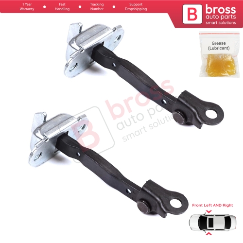 2 Pieces Front Door Stop Check Assy Limiter Strap for Toyota Prius MK2 W2 XW20 2003-2009 Corolla MK9 E12 Allex RunX 2001-2007 6861012161
