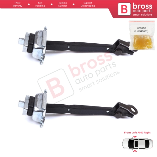 2 Pieces Front Door Stop Check Assy Limiter Strap for Toyota Prius MK3 W3 XW30 ZW30 2009-2015 6861047021