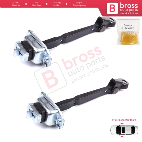 2 Pieces Front Door Stop Check Assy Limiter Strap for Toyota Prius MK3 W3 XW30 ZW30 2009-2015 6861047021