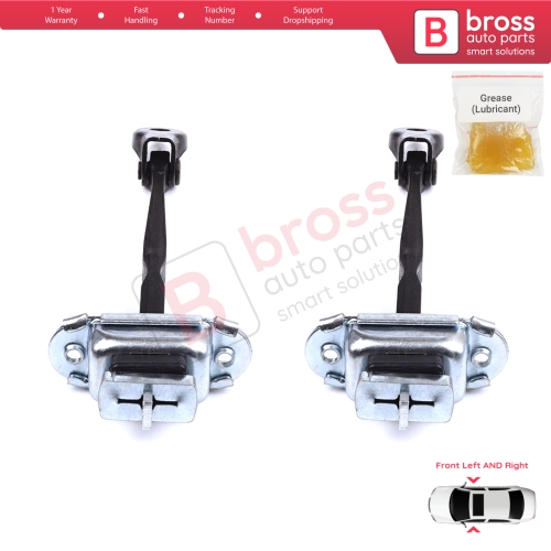 2 Pieces Front Door Stop Check Assy Limiter Strap for Toyota Prius MK3 W3 XW30 ZW30 2009-2015 6861047021