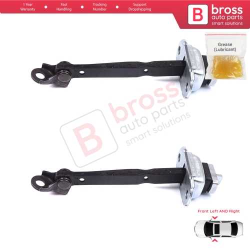 2 Pieces Front Door Stop Check Assy Limiter Strap for Toyota Prius MK3 W3 XW30 ZW30 2009-2015 6861047021