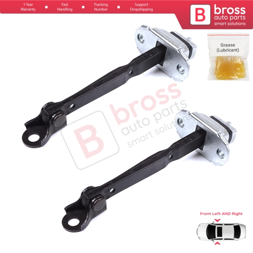 2 Pieces Front Door Stop Check Assy Limiter Strap for Toyota Prius MK3 W3 XW30 ZW30 2009-2015 6861047021